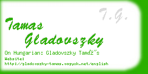 tamas gladovszky business card